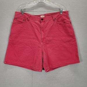 Vintage LL Bean Womens Shorts Sz 38X18  Classic Outdoor Denim Jeans High  Rise